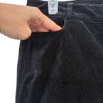 Paige Women's Manhattan High Rise Bootcut Velvet Jeans Black Dye Size 30 Photo 3