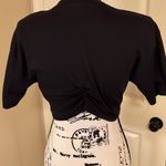 Vintage Prezzia Loose Fitting Crop Top Size medium Black Photo 1