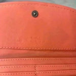 Badgley Mischka ‎ Coral Vegan Leather Quilted Slim Wallet Photo 3