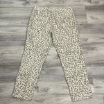 Amanda & Chelsea Tan & Off White Animal Print Cropped Pants Size 4 Photo 1