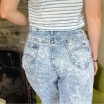 Bermuda 80s Chic Acid Washed Denim Length shorts longline denim short light wash Photo 3
