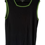 FINITY WOMAN Vintage 90s Grunge Black Sleeveless Square Neck Tank Top Top 1X Photo 0