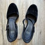 Eileen Fisher  Malta Black Velvet Velour Mary Janes Heels Pumps Women’s Size 10 Photo 2