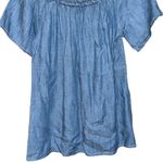Michael Stars  Chambray Off Shoulder Short Sleeved Top Size Extra Small Photo 1