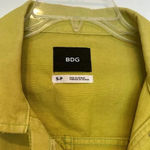 BDG Urban Outfitters  Crop Lime Green Denim Trucker Jacket Sz S Photo 7