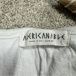 Americanable Women’s Wonderland Longsleeve Top V-Neck Boho in White S Photo 8