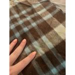 Amicale Pure Cashmere Multicolored Plaid Fringe Scarf Photo 3