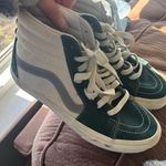 Vans High-Top Sneakers in Green and White Photo 4