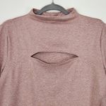 Pink Long Sleeve Bodysuit with Cutout Size XL NWT Express Pink Bodysuit Photo 2