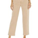 Mother The Yoyo Ruffle Greaser Ankle Tan Khaki Pants Paper Bag Waist Size 34 Photo 0