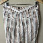 Free People  Striped Linen Beachy Wide Leg Pants Trousers - Size 2 Photo 5