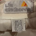 Liz Claiborne Vintage  Silk Pleated Midi Skirt Beige Size 4 Photo 1