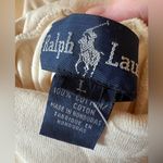 Ralph Lauren Women’s Turtleneck Vintage 90s Y2K Pony Logo Buttermilk NWT Large Photo 1