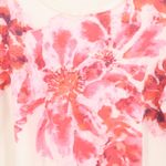 J.Jill NWT Pure Jill Ballet Sleeve Tunic Floral TShirt Cream Pink Scoop Size PXL Photo 1