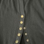Women's VNeck Snap Cardigan Black Size Medium Photo 5