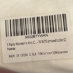 5 pairs of women’s knit cotton socks set , mix color Photo 9