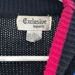 Colorful Geometric Pattern Sweater vintage L vibrant 90s 80s casual costume Black Size L Photo 8