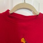Disney VINTAGE | Winnie the Pooh Embroidered Vintage 90s Red Sweatshirt Medium Photo 6