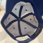 Shyanne  distressed flower bull skull adjustable trucker hat denim Photo 4