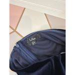 Lulus NWOT  Mesmerizing Impression Navy Blue Mixed Media Halter Maxi Dress Size S Photo 4
