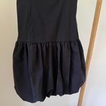 ZARA NWT Cut Out Bubble Hem Mini Dress in Black - S Photo 6