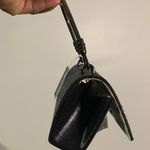 Bebe  Black Clutch with Rhinestone Logo Photo 6