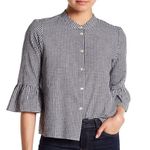 Madewell  Gingham Bell Sleeve Button Down - S Photo 0