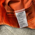 Urban Outfitters Velvet Romper Dress Rust Orange Long Sleeve Drawstring Womens M Photo 4