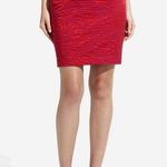 The Limited  Jacquard Pencil Skirt Size 8 Animal Print Textured Red Purple Photo 8