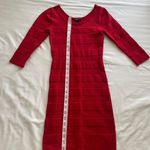 Mango Bodycon Red Mini Dress Photo 4