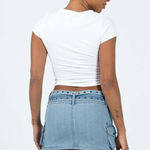Princess Polly Iconic Cargo Mini Skirt Denim Photo 2