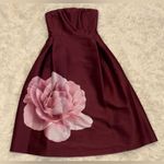 Sachin + Babi Shay Strapless Floral-Print Mikado Midi Dress sz 4 Photo 4