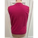 J.CREW Fuchsia Pink Classic Sweater Shell‎ Sleeveless Classic Preppy Size M Photo 4