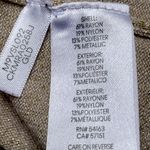 Calvin Klein Holidays Sparkly Gold Beige  Sweater Turtleneck Long Sleeve Women M Photo 7