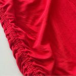 CAbi Women’s Short Sleeve Red Body-con Shirt Dress w/ Adjustable Sleeves Medium Photo 7