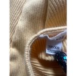 Garage  Goldenrod Yellow V Neck Ribbed Knit Crop Top XS Photo 3