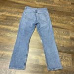 AGOLDE  Riley Jeans Straight Crop High Rise Button Fly Womens 27 Distressed Photo 5