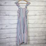 Gibsonlook Women's XXL Midi Summer‎ Breeze Smocked Dress Ruffle Shoulder Straps Photo 8