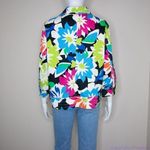 Vintage floral print cotton blend jacket,‎ size L Blue Size L Photo 8