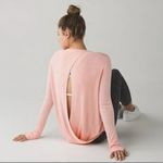 Lululemon Bring It Backbend Sweater Heathered Minty Pink Photo 2