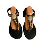 Venus Black Beaded Embellished Sandals Women’s 8.5 Photo 2