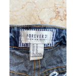 Forever 21  Womens Premium Denim High-Rise Distressed Bandana Patch Jean Shorts S Photo 3