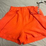Altar'd State Altar’d State Tie Front Orange High Waisted Mini Shorts size XS Photo 6