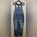 Anthropologie NWT  Edwin Sadie Utility Denim Overalls RipTide Size L Photo 3