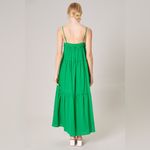 Sugar Lips | Julianne Tiered Trapeze Maxi Dress in Kelly Green, size S Photo 1
