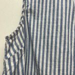 Beach Lunch Lounge Women's Ruffle Hem Striped Sleeveless Top Sz Large Breathable Photo 5