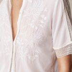 J.Crew  Embroidered lace-trim button-up shirt in cotton voile Photo 3