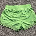 Athleta Women’s Printed Mesh Racer Run Short 4" Lime Green Photo 1