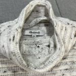 Madewell  Belmont Donegal Mock Neck Sweater XXS Ribbed Wool Ivory Cream Photo 3