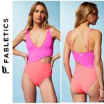Fabletics Seaside Asymmetric Cutout one piece swimsuit NWT plus size 2X Photo 1